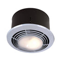 Nutone Exhaust Fan, Heater, Light, and Nightlight Combo, Bathroom Ceiling Heater, 1500-Watts, 70 CFM 9093WH