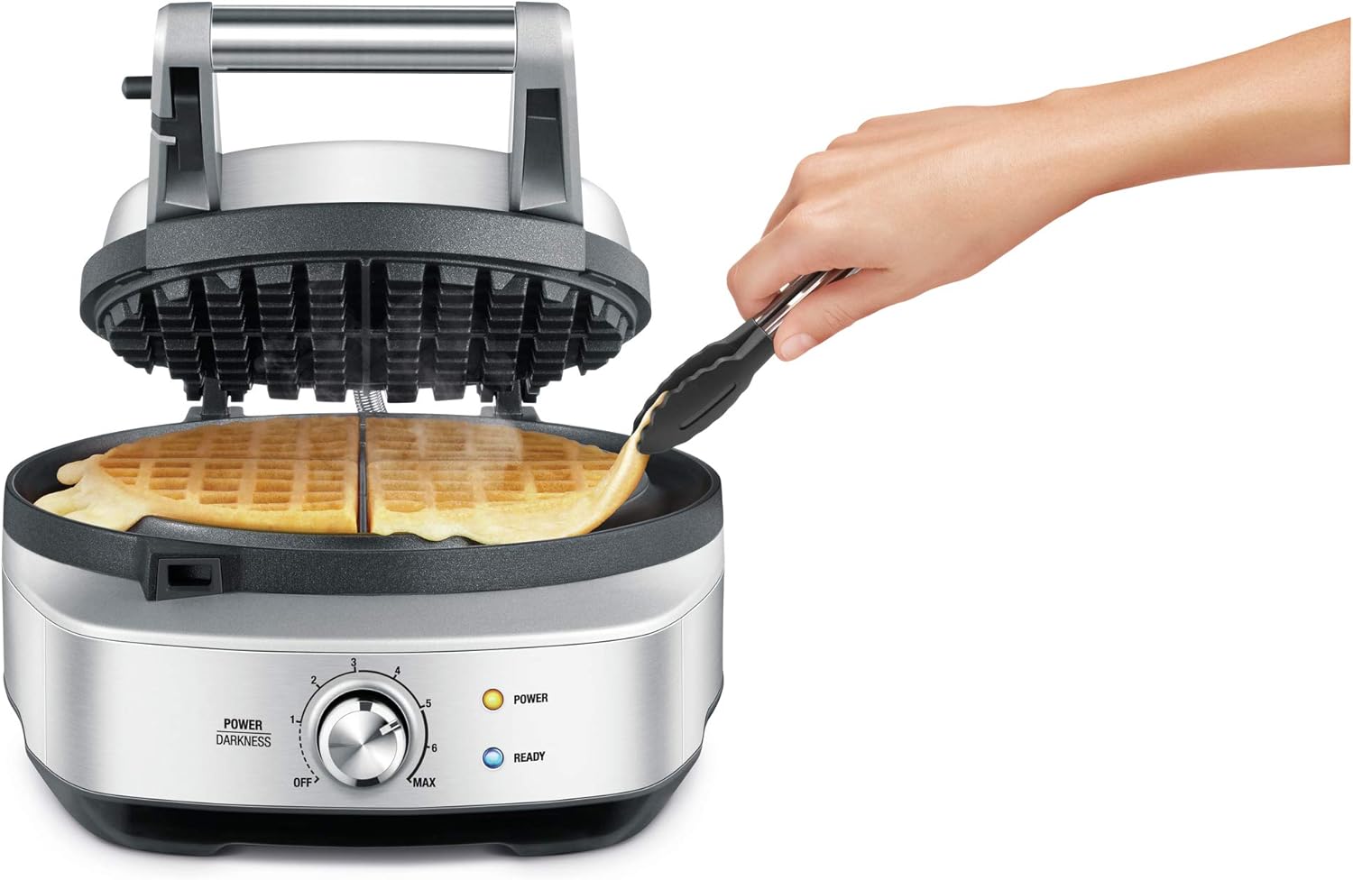 Breville BWM520XL No-Mess Waffle Maker, Brushed Stainless Steel