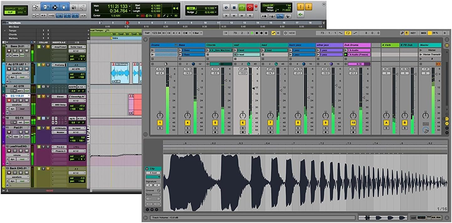 Focusrite Scarlett Solo 2x2 USB Audio Interface Full Studio Bundle with Creative Music Production Software Kit and Eris 4.5 Pair Studio Monitors and 1/4” Instrument Cables