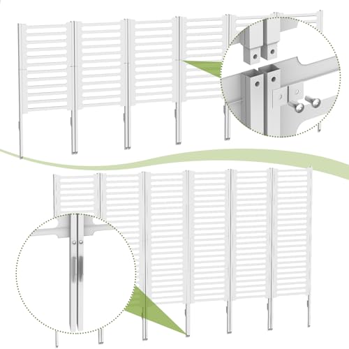 Privacy Fence 12 Pack, Air Conditioner Fence 15.7'' × 22'', Outdoor Privacy Fence Screen, Trash Can Enclosure, Pool Equipment Panels, Panels Outdoor for Garden Patio