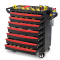 Rolling Tool Chest, Metal Tool Box with 5 Drawers, Lockable Garage Storage Cabinets Sliding Tool Drawer Cart on Wheels Toolbox Organization Workbench for Workshop Warehouse Repair Shop
