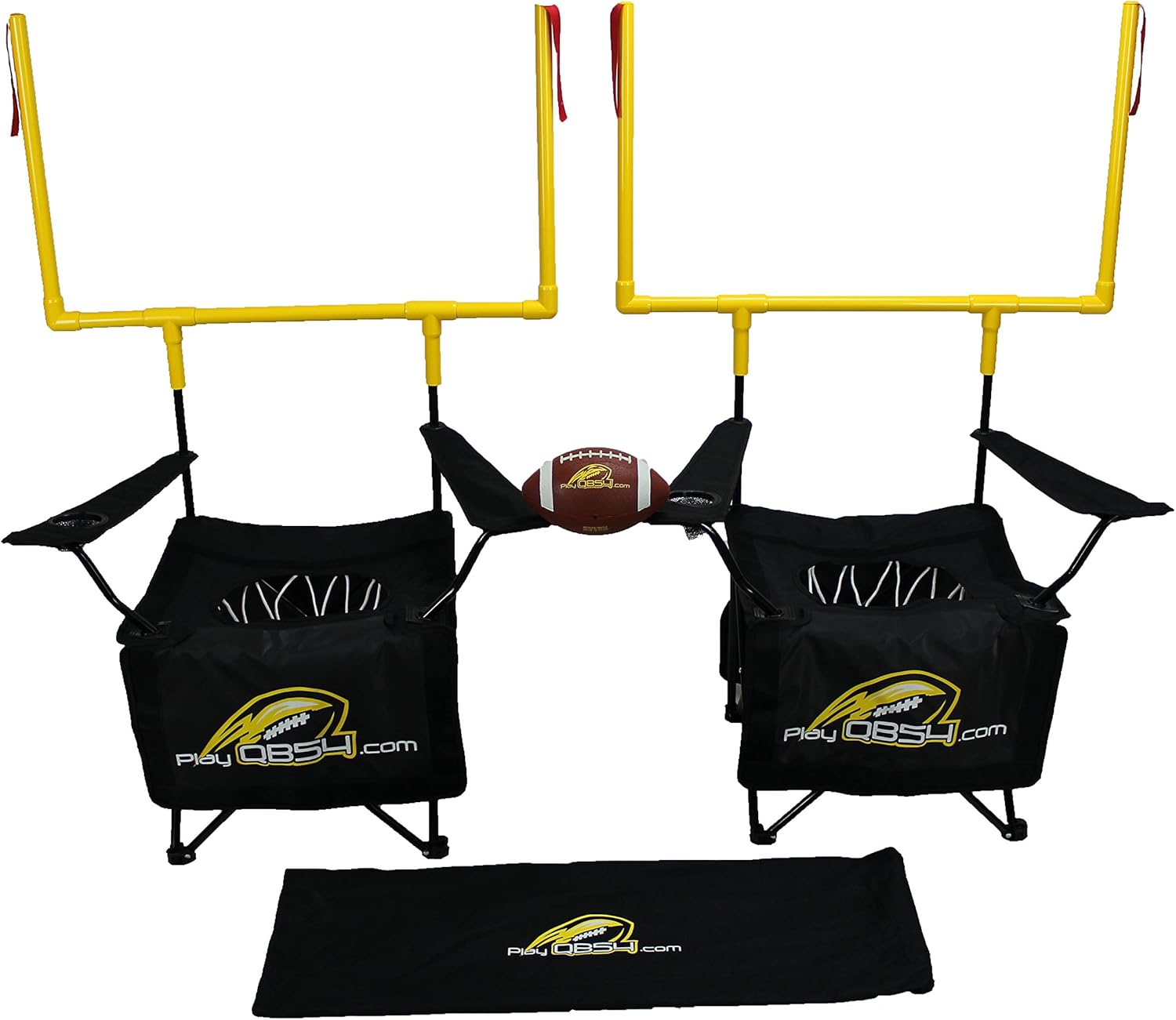 QB54 - The Ultimate Football Yard Game Set, Outdoor Football Toss for Tailgating, Backyard, Beach, Park, Tournaments, Sports Training, Score Touchdowns, Kick Field Goals