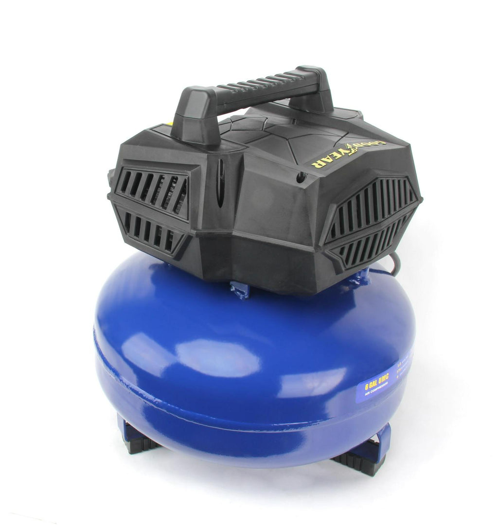 GOODYEAR 6 Gallon 175 Max Psi Portable Pancake Air Compressor， 3.0 SCFM at 90 Psi