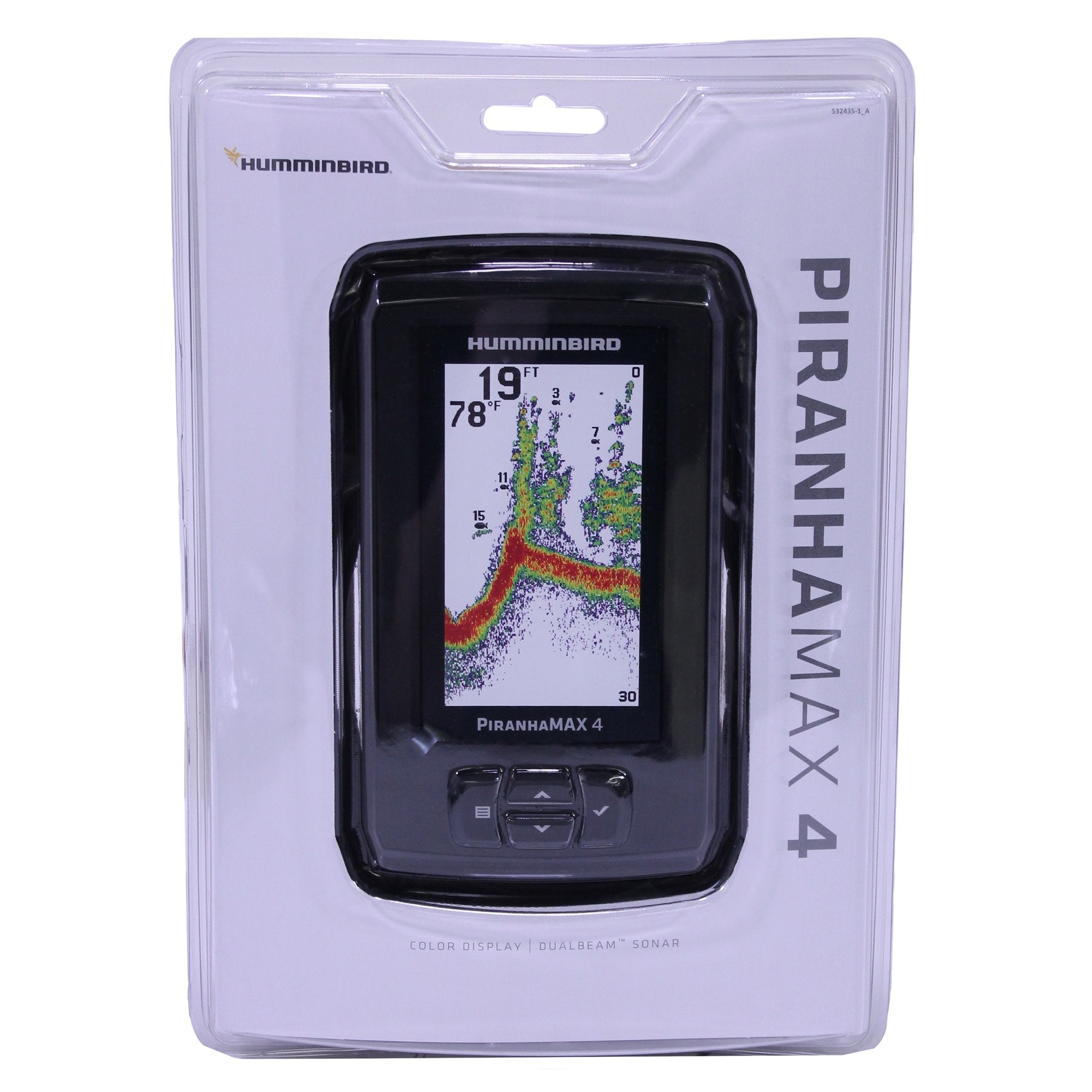 Humminbird Piranhamax 4.3 Fishfinder 410150-1， 2D Sonar