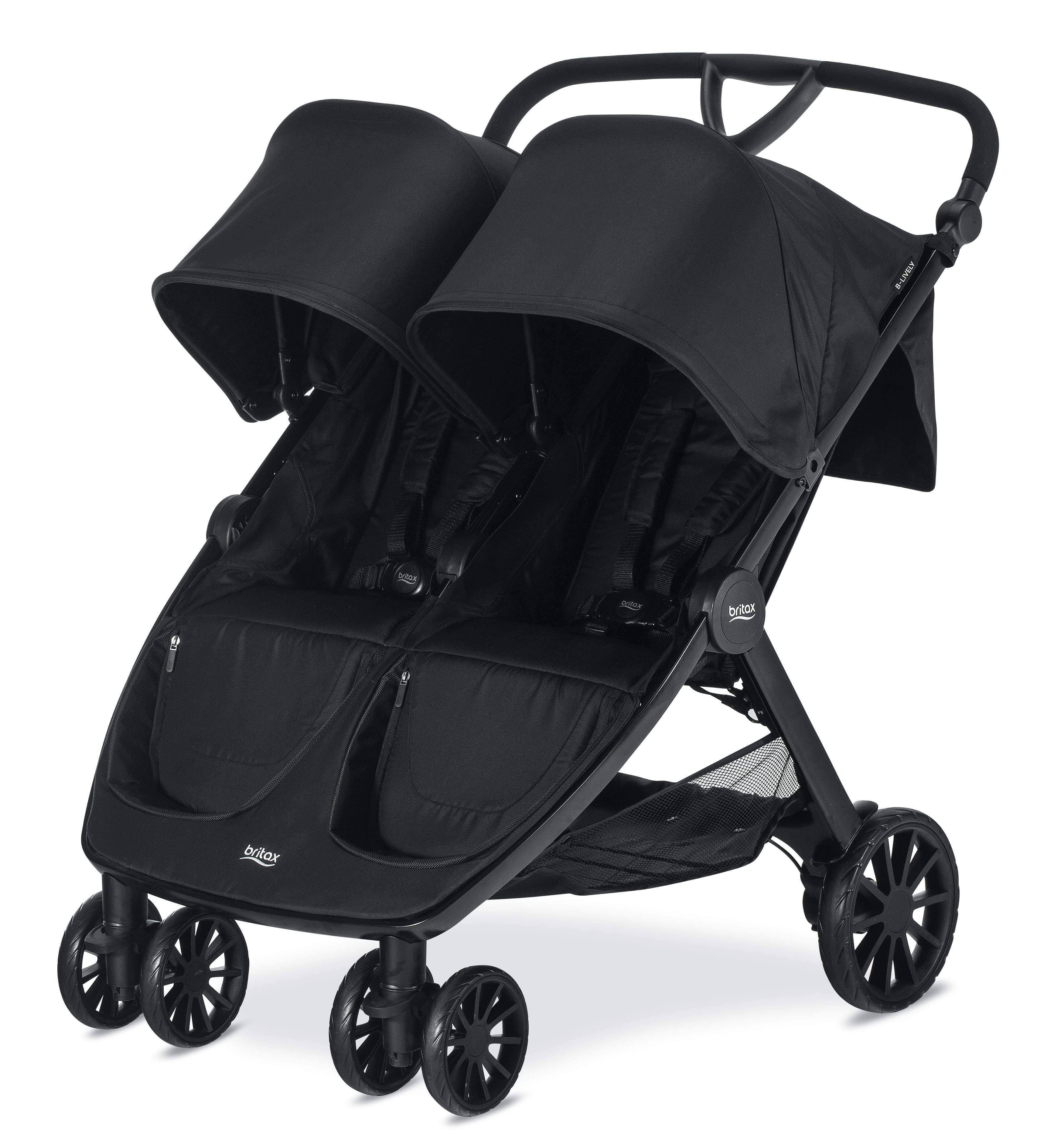 Britax B-Lively Double Stroller - Raven