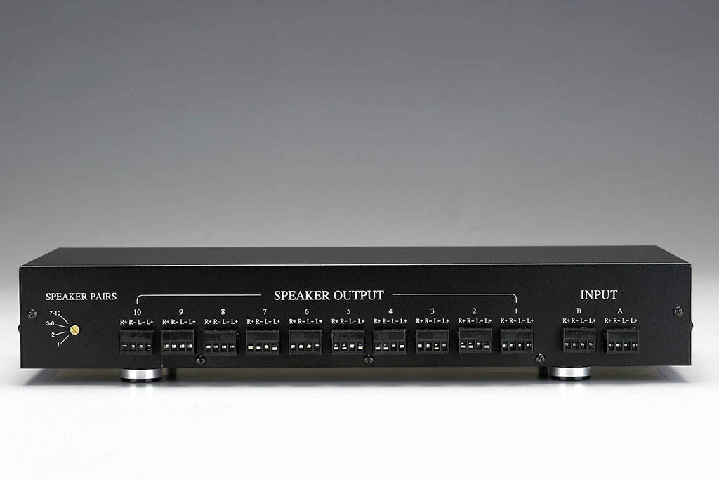 10 Zone  Pair Speaker Selector Switch Switcher with Volume  Level Control SPECIALTYAV