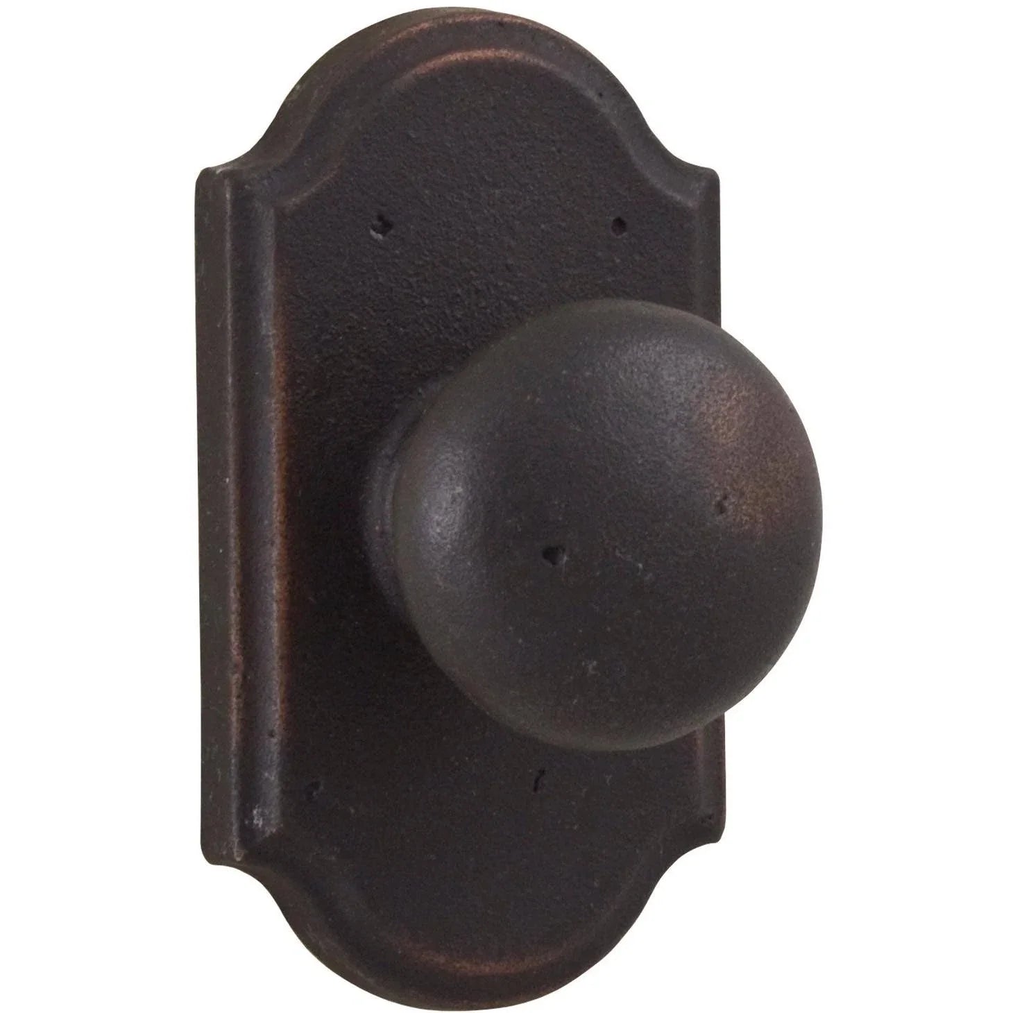Weslock Wexford Privacy Door Knob with Premiere Rose - Oil Rubbed Bronze - 07110F1F1SL20