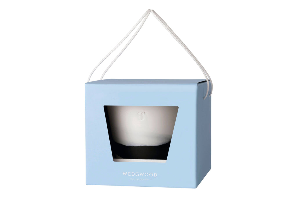 Wedgwood Burlington 6x22 Pot, Black u0026 White