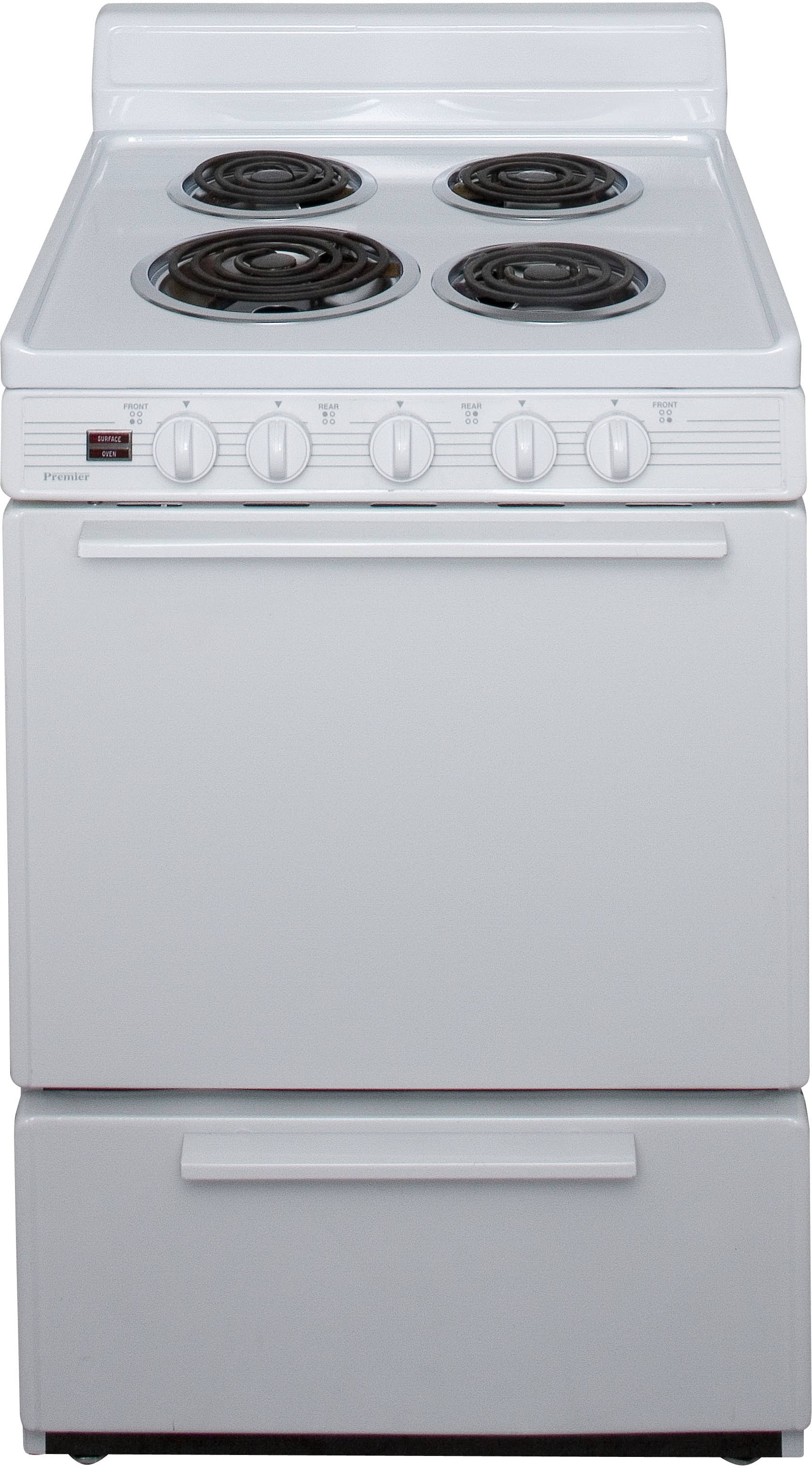 Premier 24 inch Electric Range (White)
