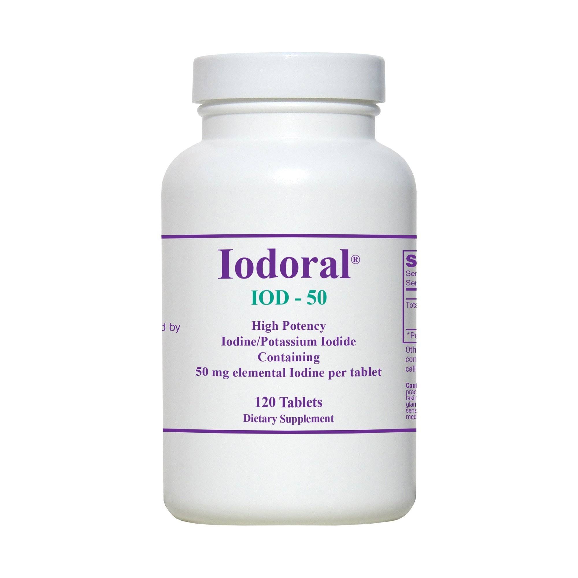 Iodoral 50 120 Tablets - Optimox