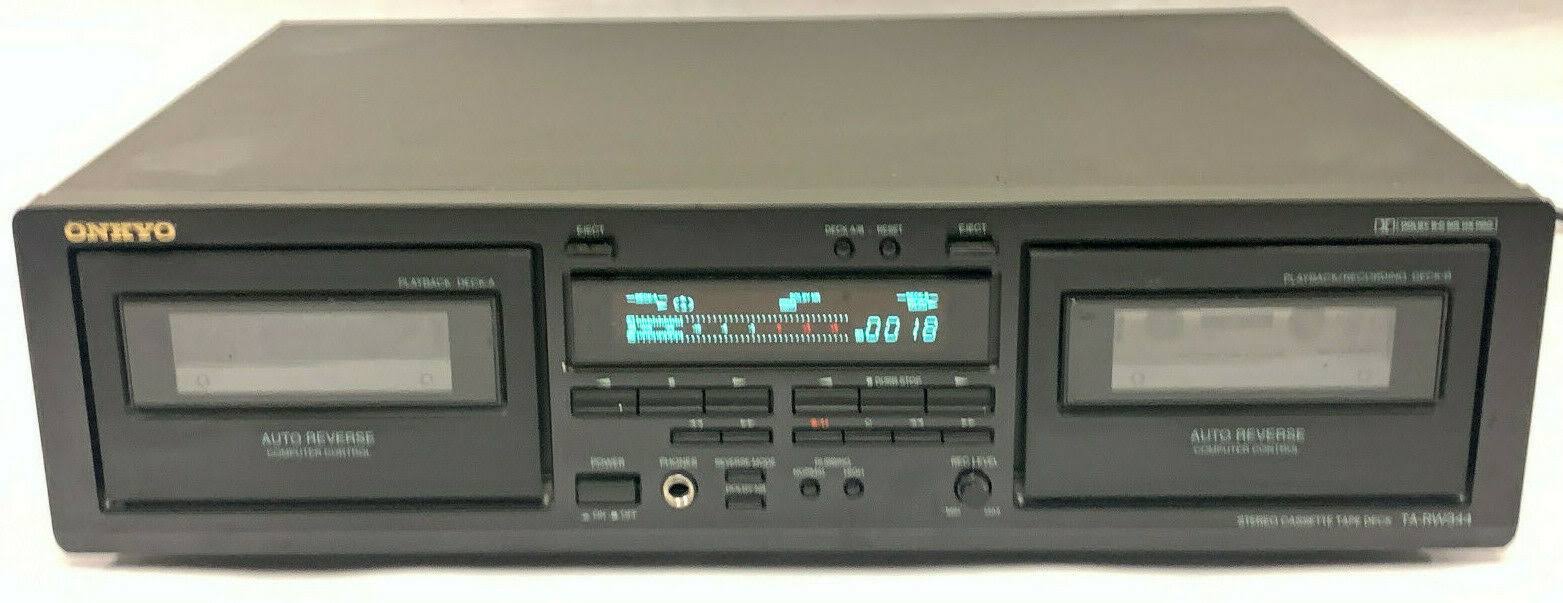 Onkyo TA-RW544 - Dual cassette deck - black