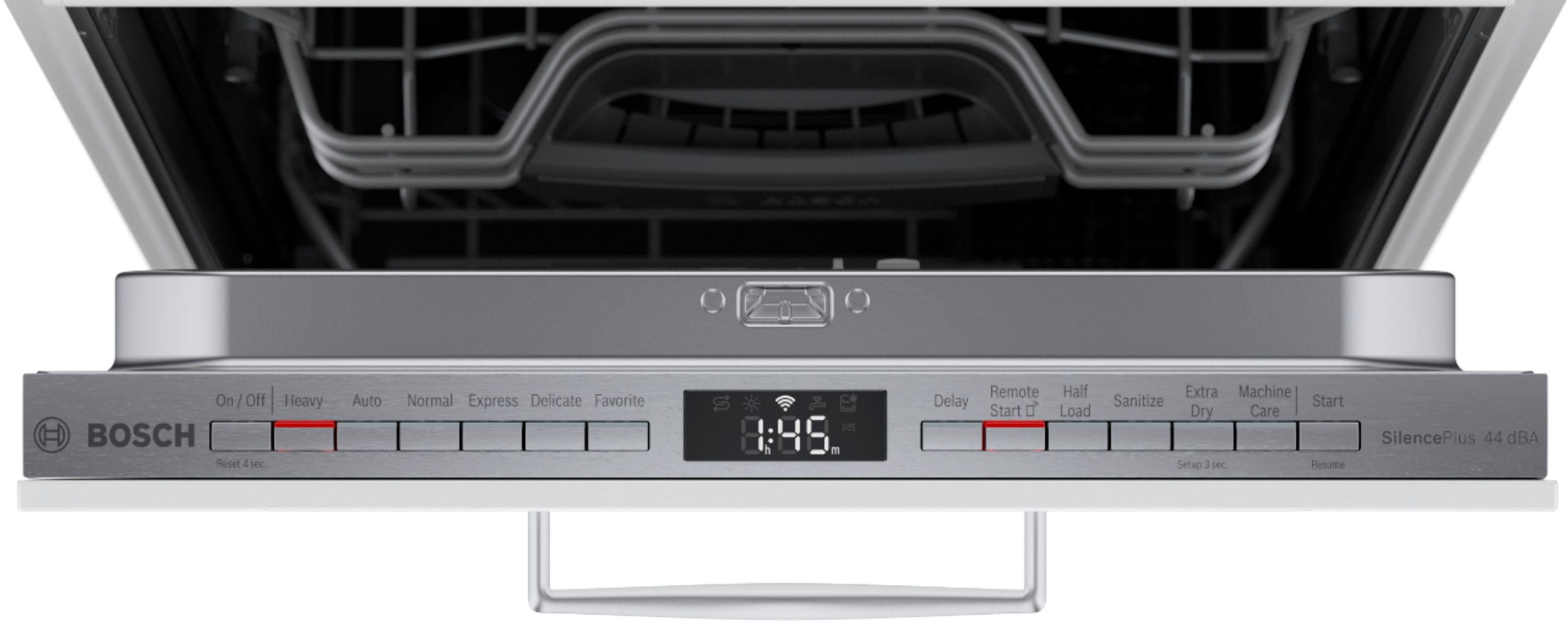 Bosch - 800 Series 18 Top Control Smart Built-In Dishwasher with 3rd Rack and 44 dBA - Custom Panel Ready