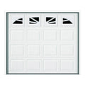 Wayne Dalton 9100 Williamsburg Garage Door 9 ft W x 7 ft H Steel White