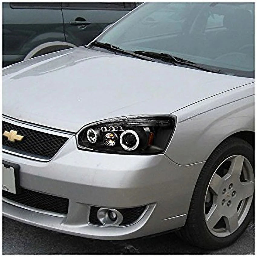 Spec-D Tuning 2LHP-MBU04JM-TM Chevy Malibu Led Black Projector Head Lights