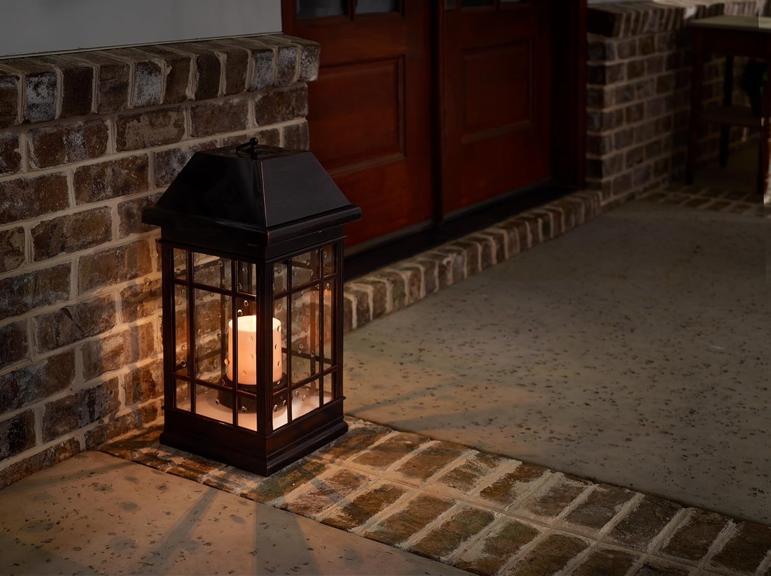 Smart Solar 3900KR1 San Rafael Estate Style Solar Lantern, 22-Inch, Antique-Bronze