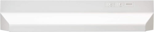 Broan-NuTone 42-inch Under-Cabinet Convertible Range Hood with 2-Speed Exhaust Fan and Light, 210 Max Blower CFM, White