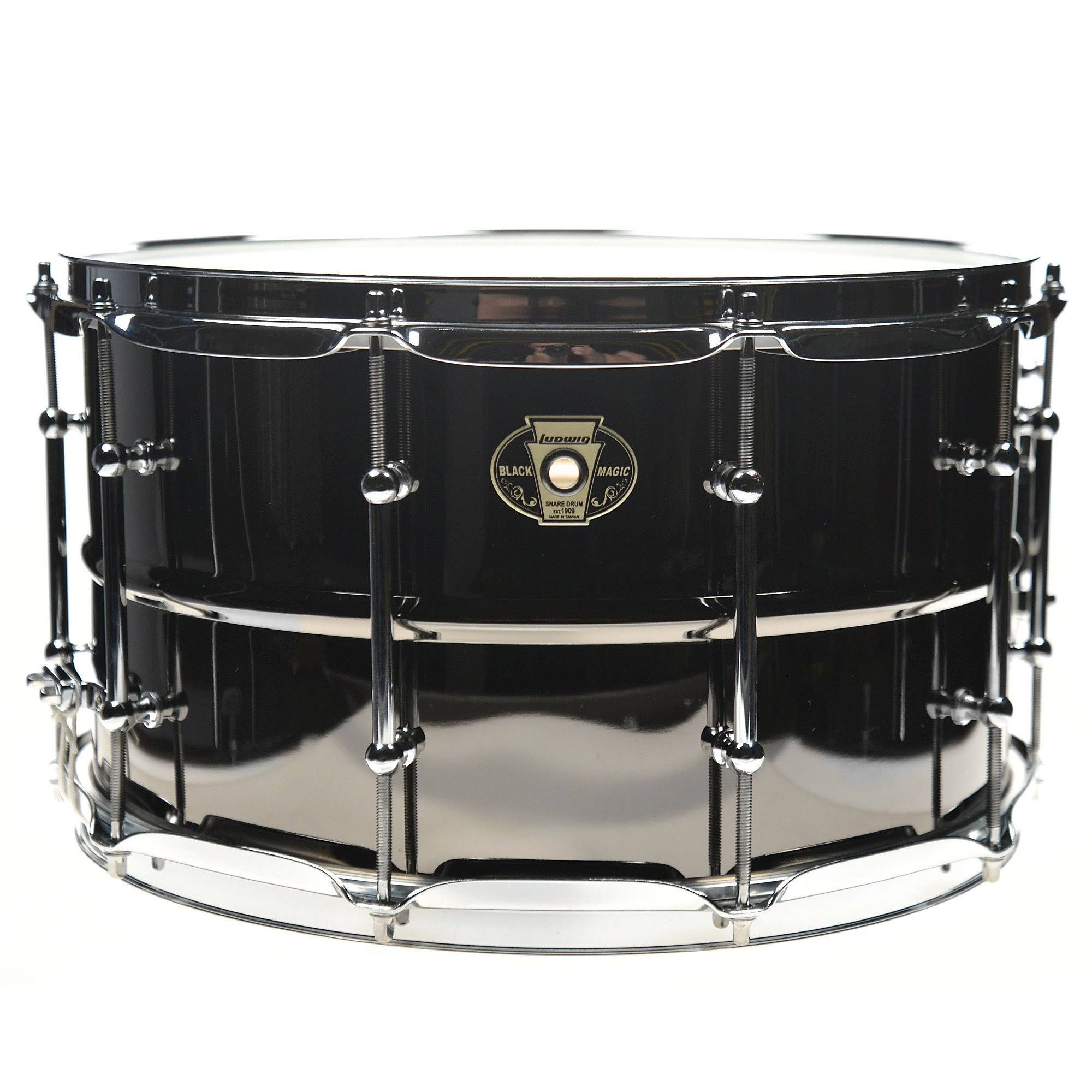 Ludwig 8x14x22 Black Magic Brass Snare Drum with Chrome Hardware