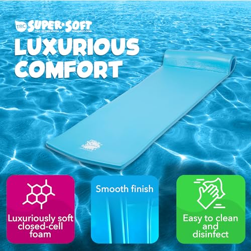 TRC Recreation Foam Swimming Pool Float, Floating Water Lounger, Splash 1.25”