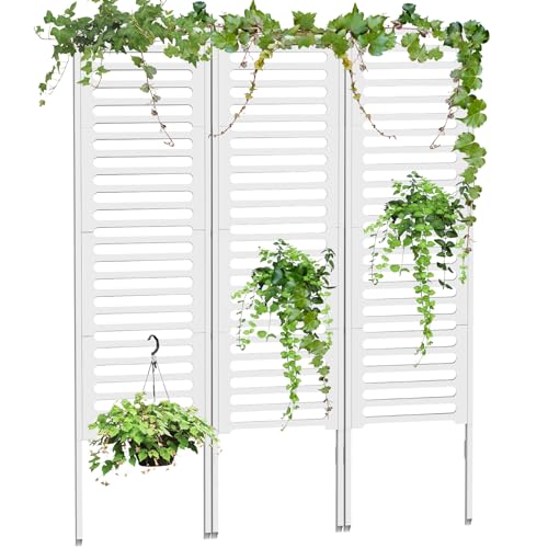 Privacy Fence 12 Pack, Air Conditioner Fence 15.7'' × 22'', Outdoor Privacy Fence Screen, Trash Can Enclosure, Pool Equipment Panels, Panels Outdoor for Garden Patio