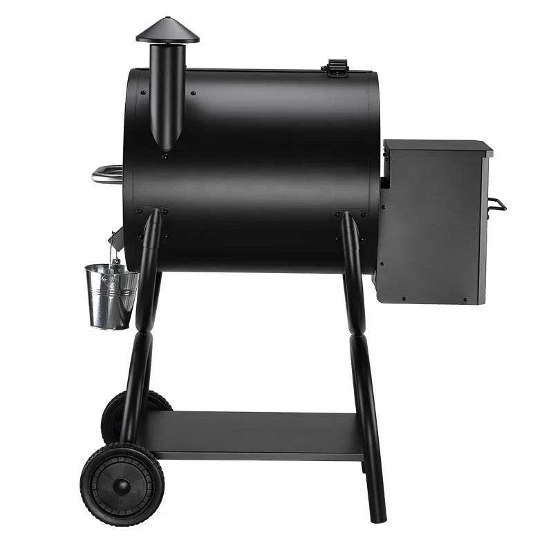Z Grills ZPG-550A 590 Sq. in. Wood Pellet Grill and Smoker 7-in-1 BBQ in Black
