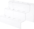 Clear Wine Bottle Stopper Display Stairs, 6.25 H X 8.75 W X 6.5 D (6 Pack)