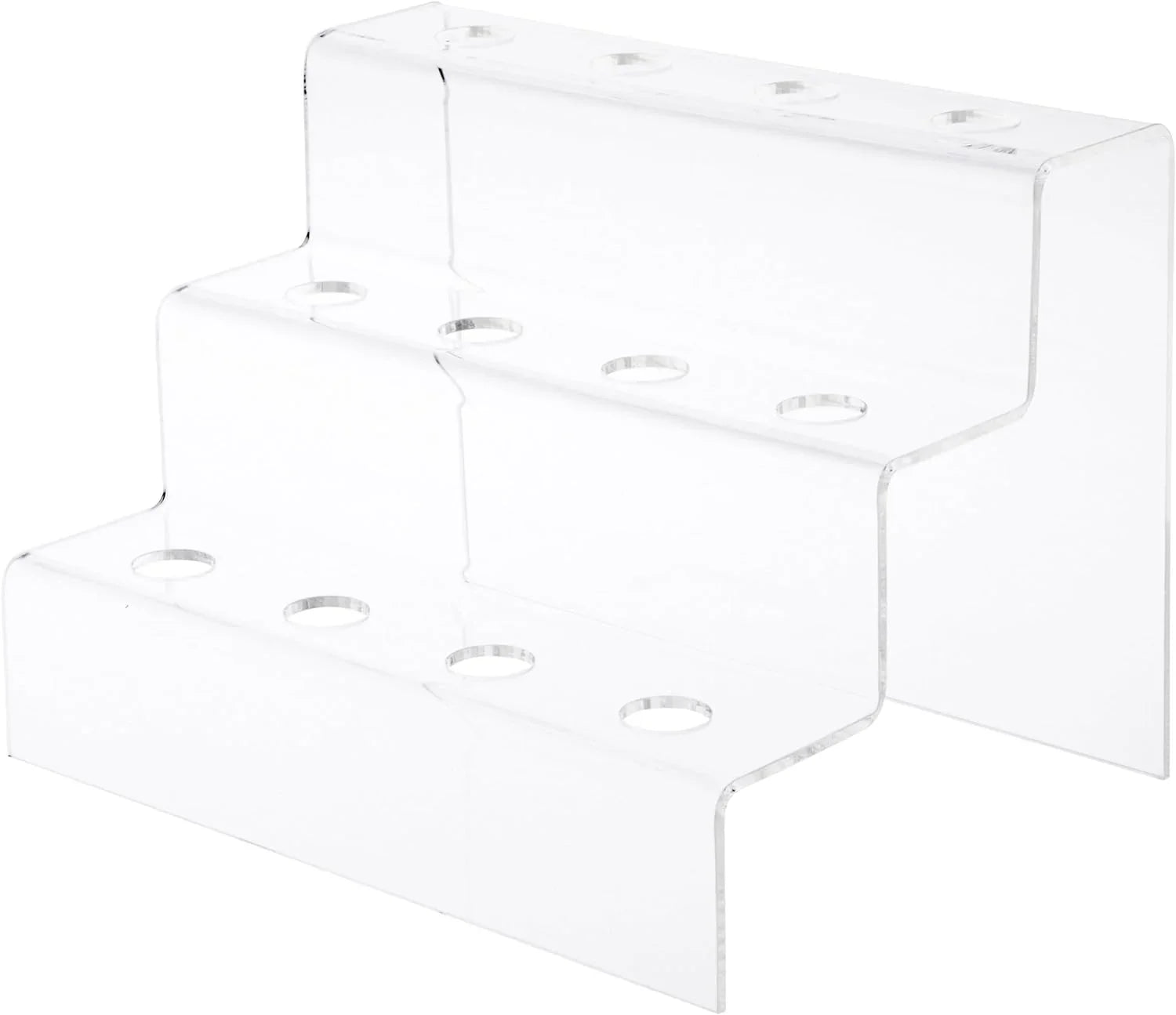 Clear Wine Bottle Stopper Display Stairs, 6.25 H X 8.75 W X 6.5 D (6 Pack)