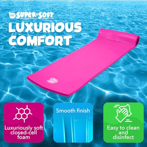TRC Recreation Foam Swimming Pool Float, Floating Water Lounger, Splash 1.25”