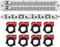DBX 231S Dual 31 Band Graphic Equalizer Audio Rack Mount EQ+Compressor+Cables