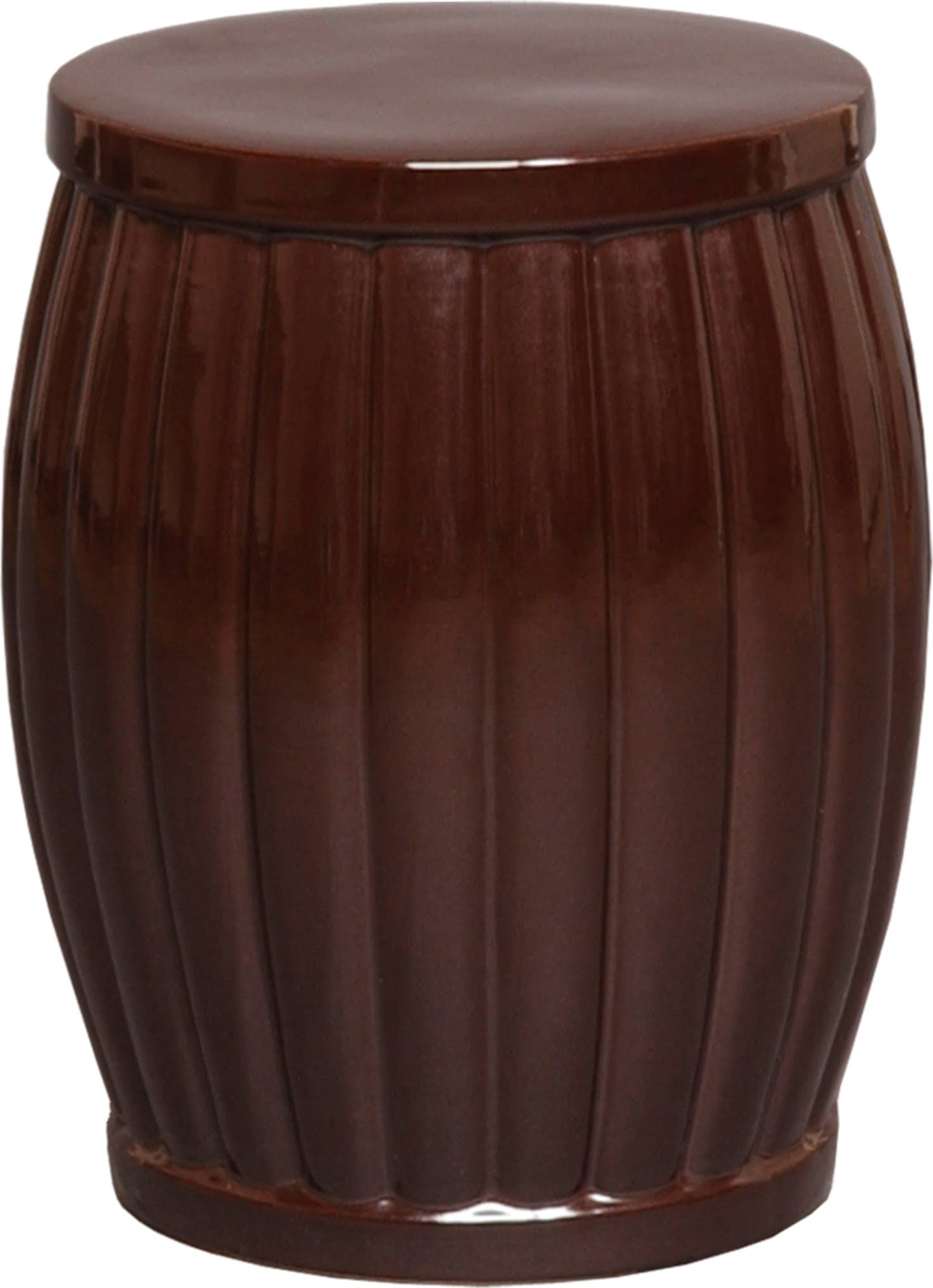 Emissary Garden Stool; Brown