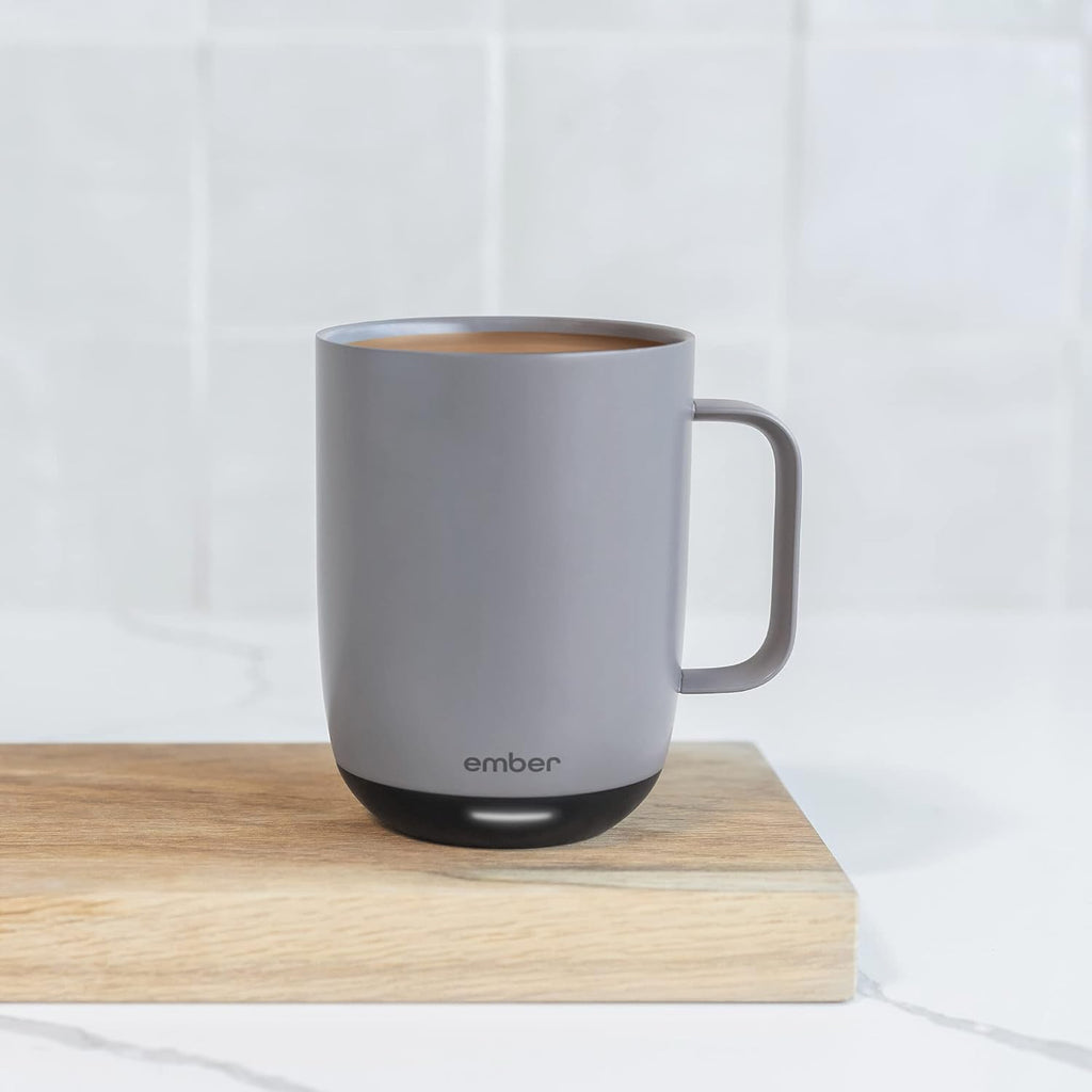Ember Temperature Control Smart Mug 2, 14 Oz, App-Controlled Heated Coffee Mug with 80 Min Battery Life and Improved Design, White