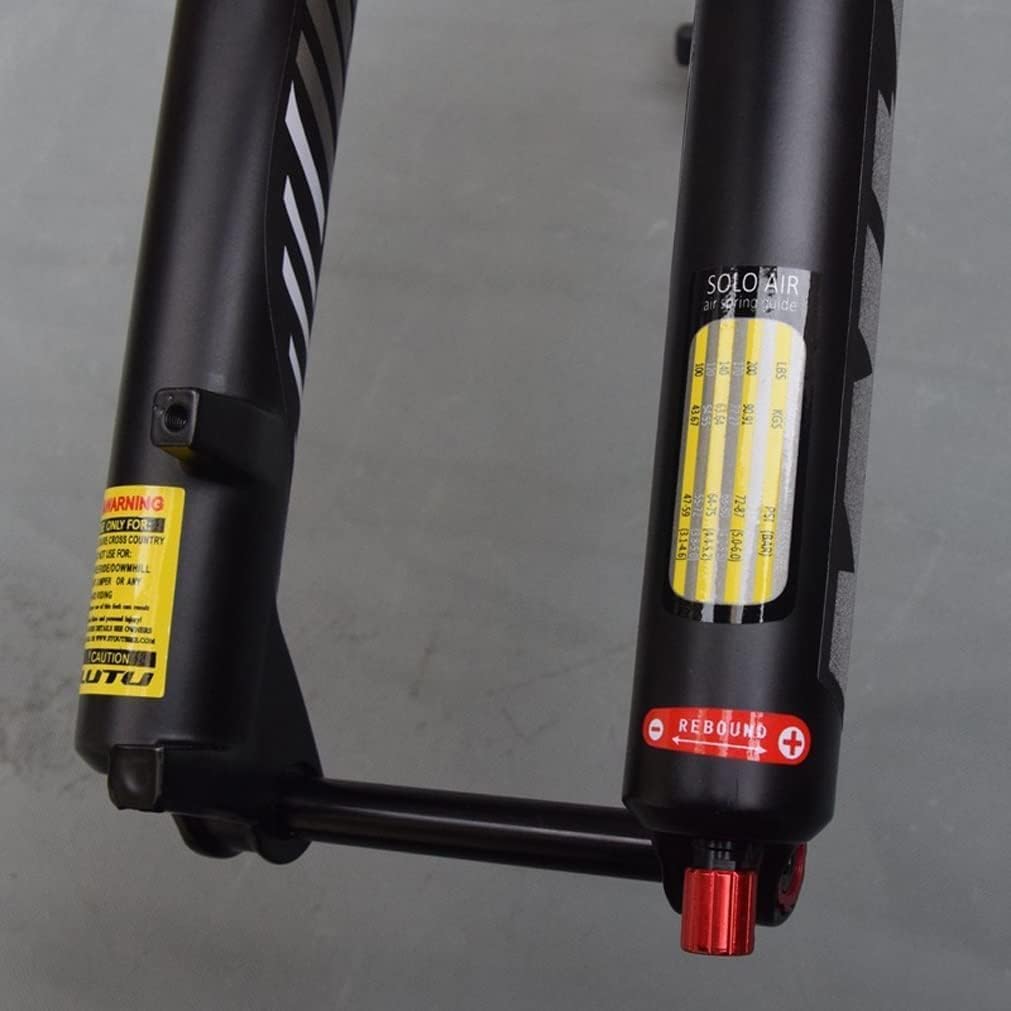 AMeLL 27.5/29 Inch DH MTB Fork 120mm Travel, 1-1/2 Tapered Mountain Bike Suspension Fork (Color : Remote, Size : 27.5'')