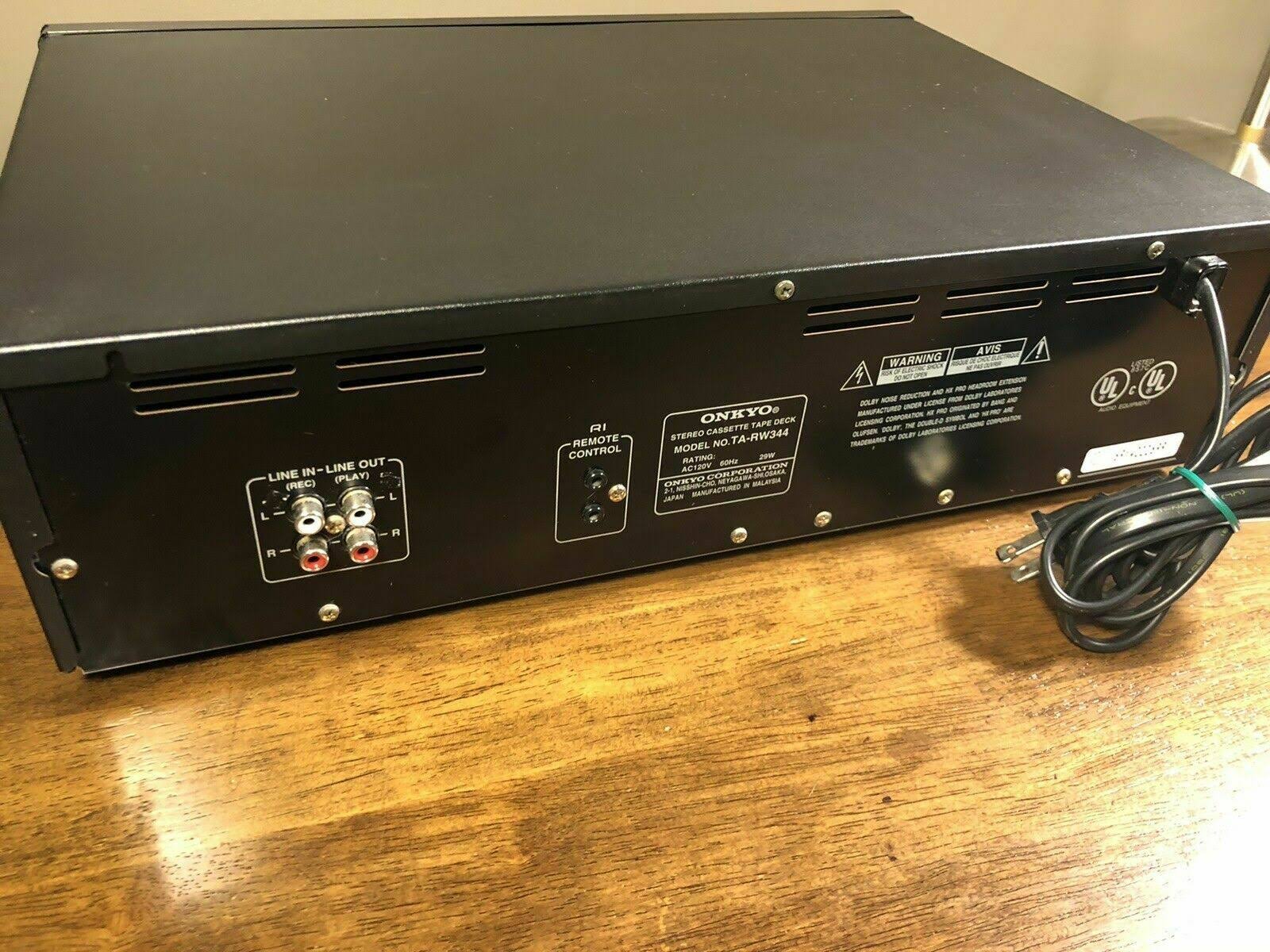 Onkyo TA-RW544 - Dual cassette deck - black