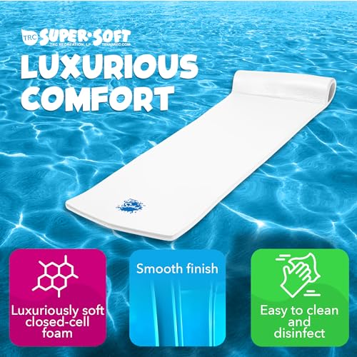 TRC Recreation Foam Swimming Pool Float, Floating Water Lounger, Splash 1.25”