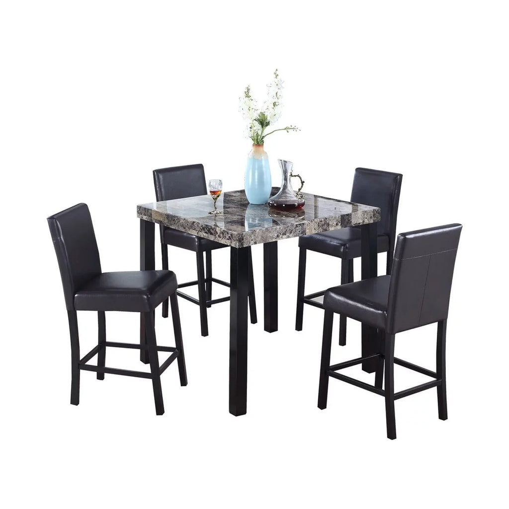 Best Master Furniture Melissa Marble Counter Height Table