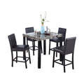 Best Master Furniture Melissa Marble Counter Height Table