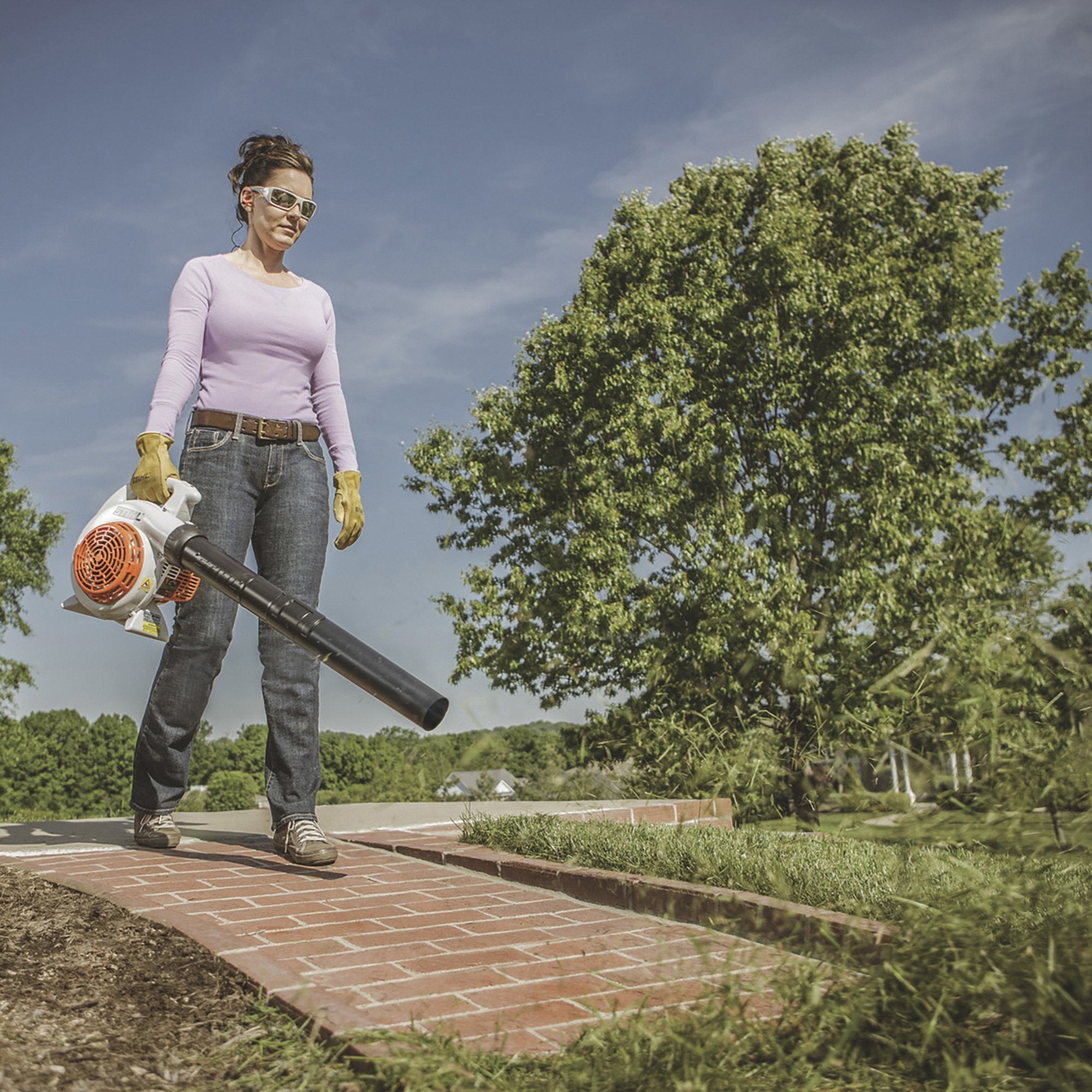 Stihl Gas-Powered Handheld Blower — 27.2cc, 412 CFM, Model# BG 56 C-E