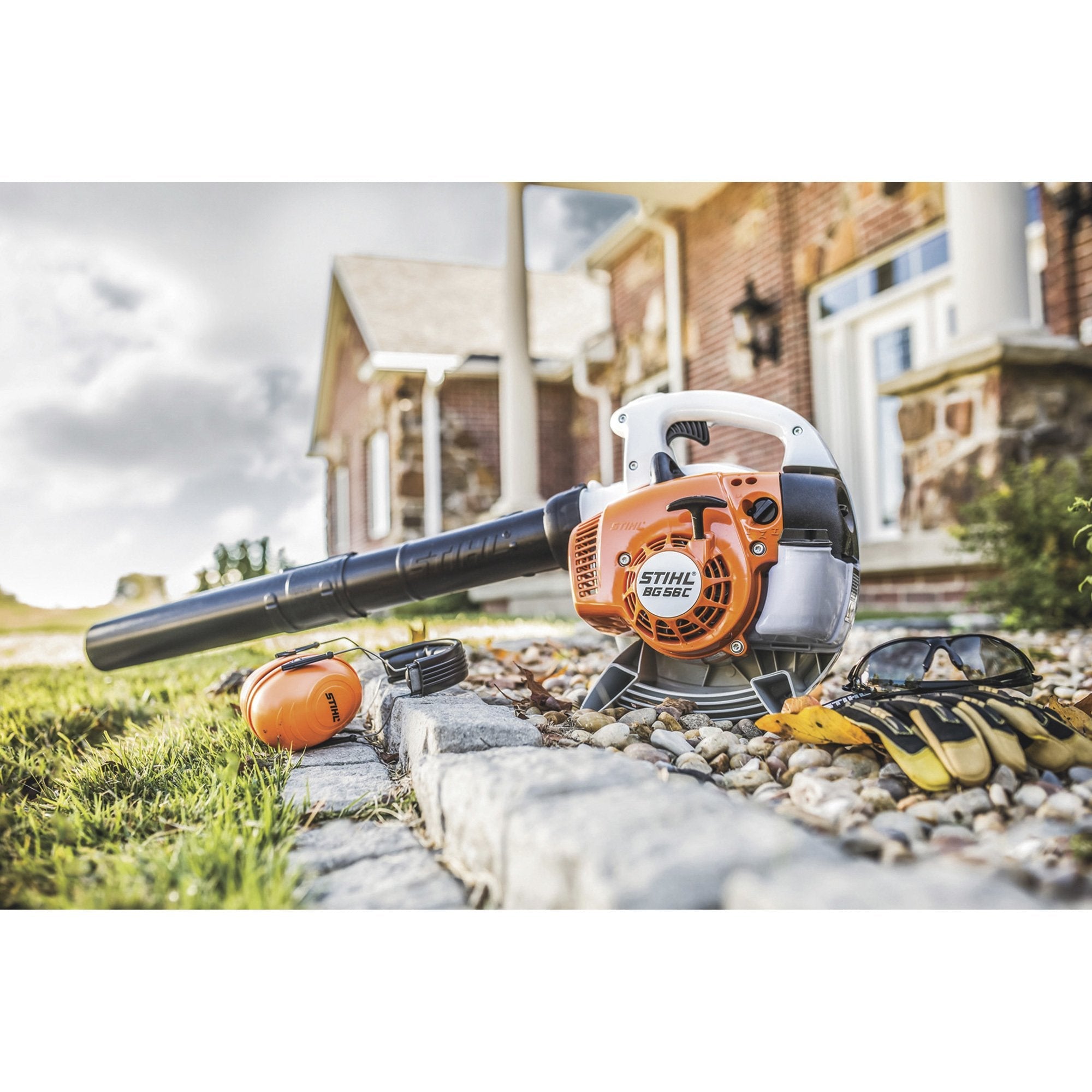 Stihl Gas-Powered Handheld Blower — 27.2cc, 412 CFM, Model# BG 56 C-E
