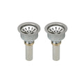 Elkay LK99 Deluxe 3.5x22 Drain Type 304 Stainless Steel Rubber STRAINER Basket (2 Pack)