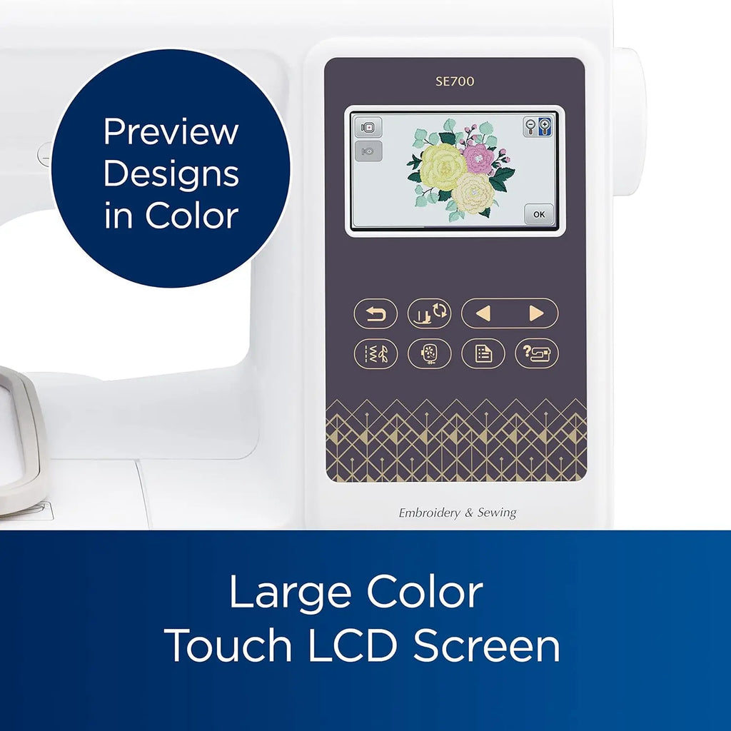 Computerized Sewing & Embroidery Machine with Wireless LAN – 135 Designs & 103 Stitches Built-In