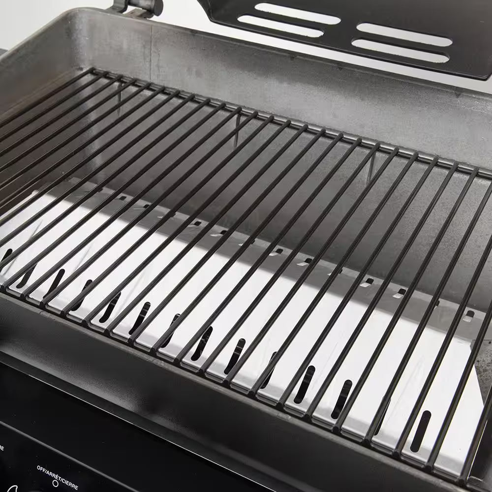 Huntington 2-Burner Cast Aluminum Propane Gas Grill in Black