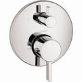 Hansgrohe 04231000 Chrome S Thermostatic Trim with Volume Control and Diverter