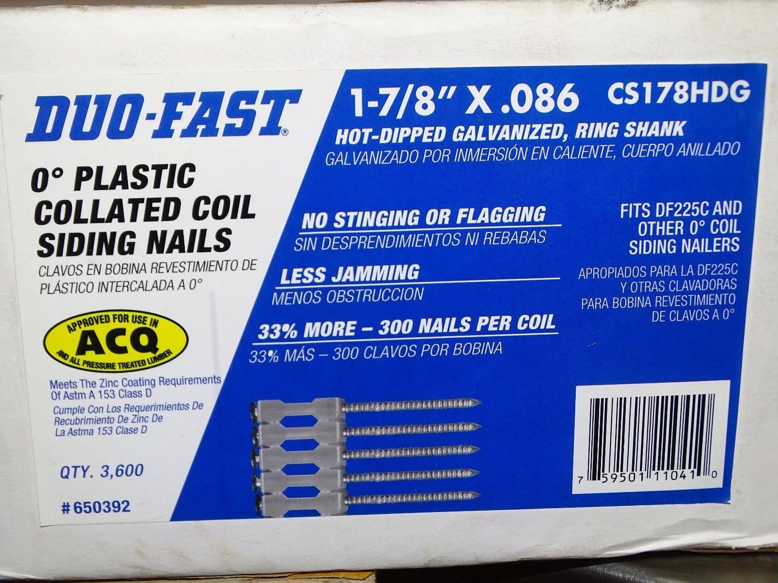 Duo-Fast 650392 Siding Nail, 1-7/8 In,pk3600