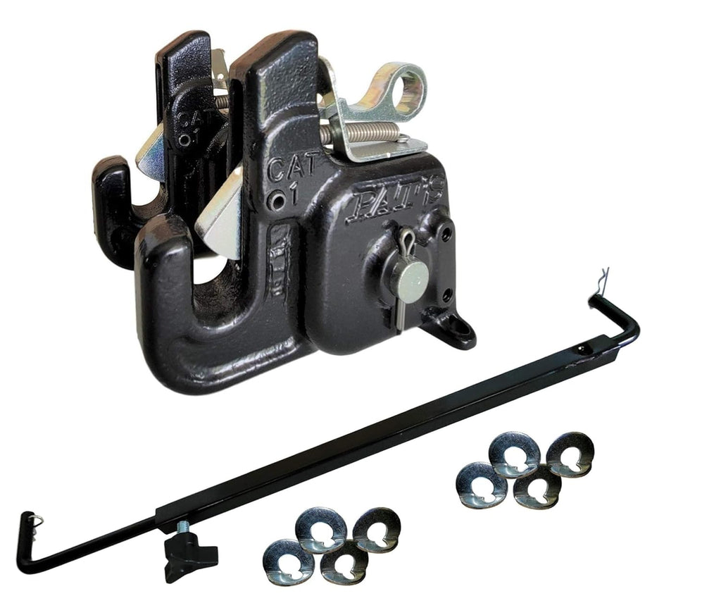 Pat's Easy Change with Stabilizer Bar - Best Quick Hitch System On The Market – Flexible, Durable and Affordable (RED CAT #1)