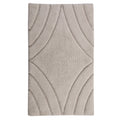 Knightsbridge Diamond 220 GSF Non Skid Back Bath Rug 17 x 24 - Ivory