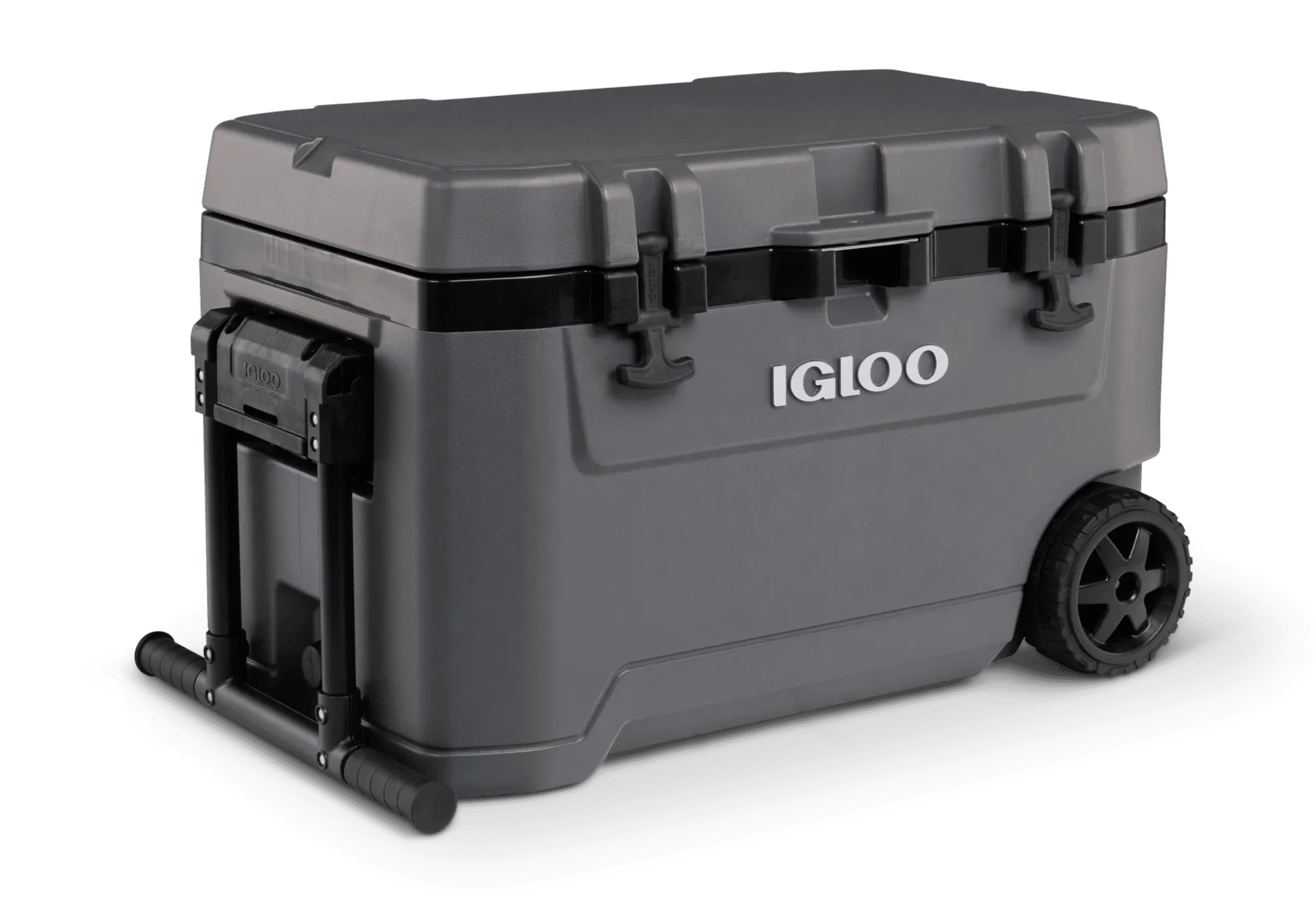 Igloo Overland 72 Quart Ice Chest Cooler with Wheels, Gray (31 x 18 x18)