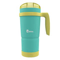 Bubba Envy S Vacuum-Insulated Stainless Steel Tumbler with Lid, 32 oz – Removable Bumper and Handle – Sweat Resistant and BPA-Free - Ideal for Work, Travel or Poolside - Island Lemon