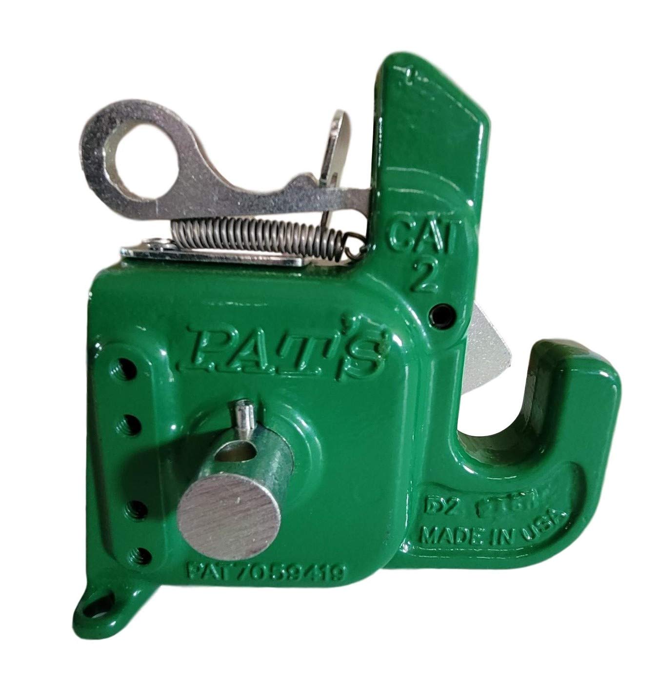 Pat's Easy Change with Stabilizer Bar - Best Quick Hitch System On The Market – Flexible, Durable and Affordable (CAT #1 Green)