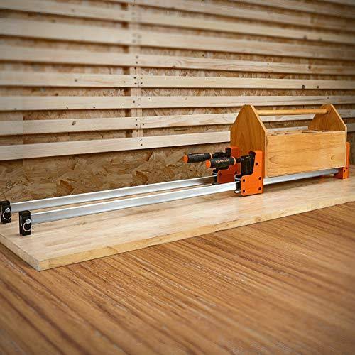 Jorgensen 48-Inch Bar Clamps, 90°Cabinet Master Parallel Jaw Bar Clamp Set, 2-Pack