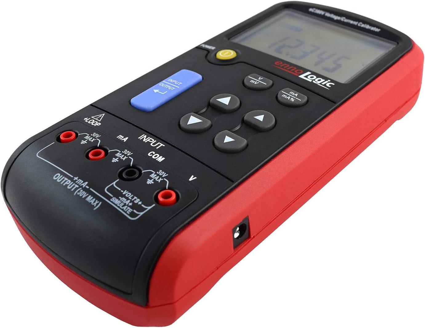 ennoLogic Volt mA Loop Process Calibrator eC380V - 0-20V and 4-20mA Signal Generator Simulator – Portable Precision Volt Millivolt and mA Generator and Meter for Transmitters, Current Loops, PLC