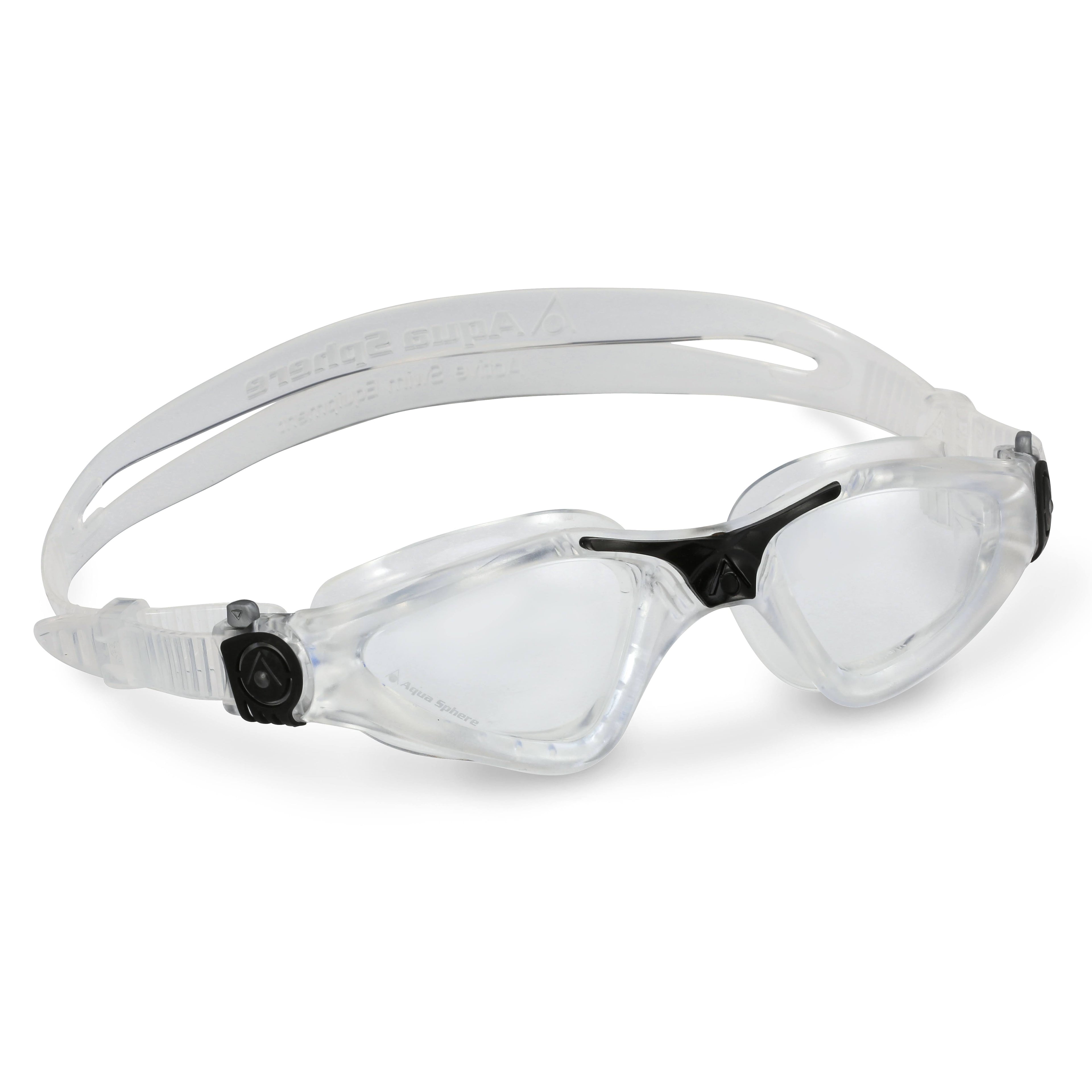 Aqua Sphere Kayenne Goggle with Clear Lens, Clear/Black, Regular